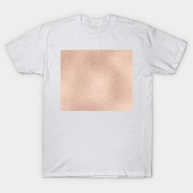 Luxe rose gold glitter T-Shirt by RoseAesthetic